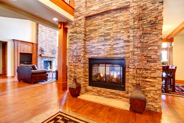 Stone Hearth Installation in Fernandina Beach